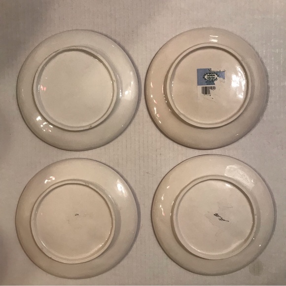 Vintage Cottontale Collection Quilt Teapot, 4 Quilt Plates And 2 Quilt C… - Picture 3 of 16